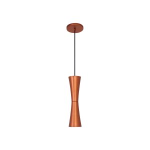 Lustre Pendente Pequim Peq 1 Lamp E27 Cobre - 3108 PEQ CB