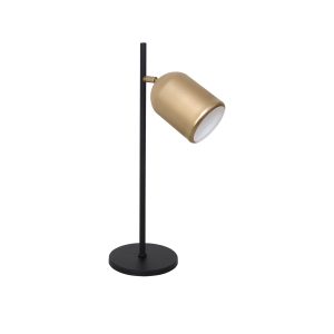 Luminaria De Mesa Anny 1 Lamp E27 Preto/gold - 3106 LUM PT/GLD