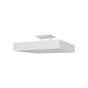 Luminária  Plafon  Atlas Luz Indireta Gde 35cm 2lamp E27 Branco - 1115 E PEQ BR