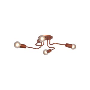 Luminária Plafon Vogue 4 Lamp E27 Cobre - 3212 CB