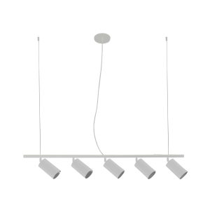 Lustre Pendente Trilho 05 Lamp E27 Par20 Branco - 6005 BR