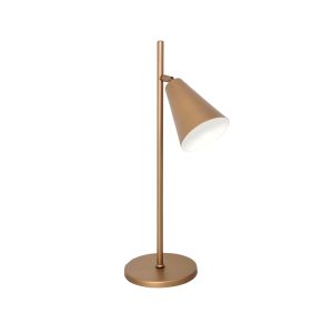 Luminaria De Mesa Cone Belga 1lamp E27 Gold - 3107 LUM GLD