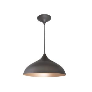 Lustre Pendente Vick 1 Lamp E27 Grafite/gold - 3119 GRF/GLD