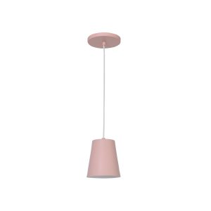 Lustre Pendente Infantil 1 Lamp E27 Rosê Fosco - 3127/1 RSF
