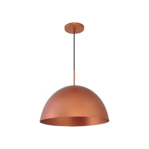 Lustre Pendente Madri 37cm 1lamp E27 Cobre - 3110 MED CB