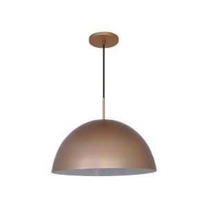 Lustre Pendente Madri 37cm 1lamp E27 Bronze Mate - 3110 MED BZM