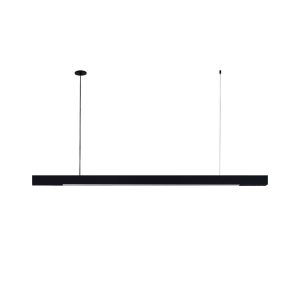 PENDENTE COM SPOT MINIMAL LED INTEGRADO 2x6 leds 40W 3200LM 2700K - PRETO