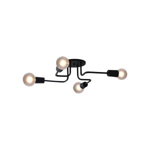 Luminária Plafon Vogue 4 Lamp E27 Preto - 3212 PT