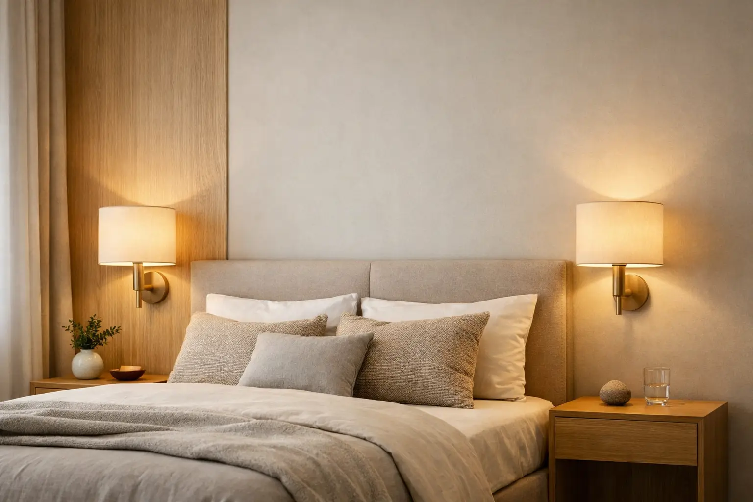 Como definir a altura ideal da arandela no quarto