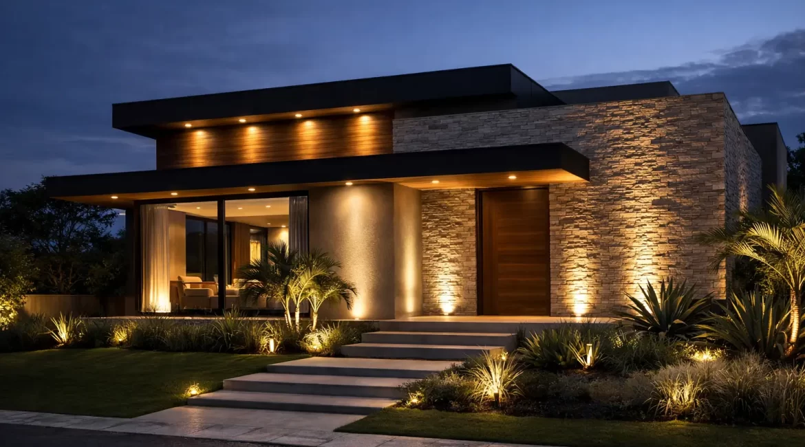 Como iluminar fachada de casa sem errar no projeto