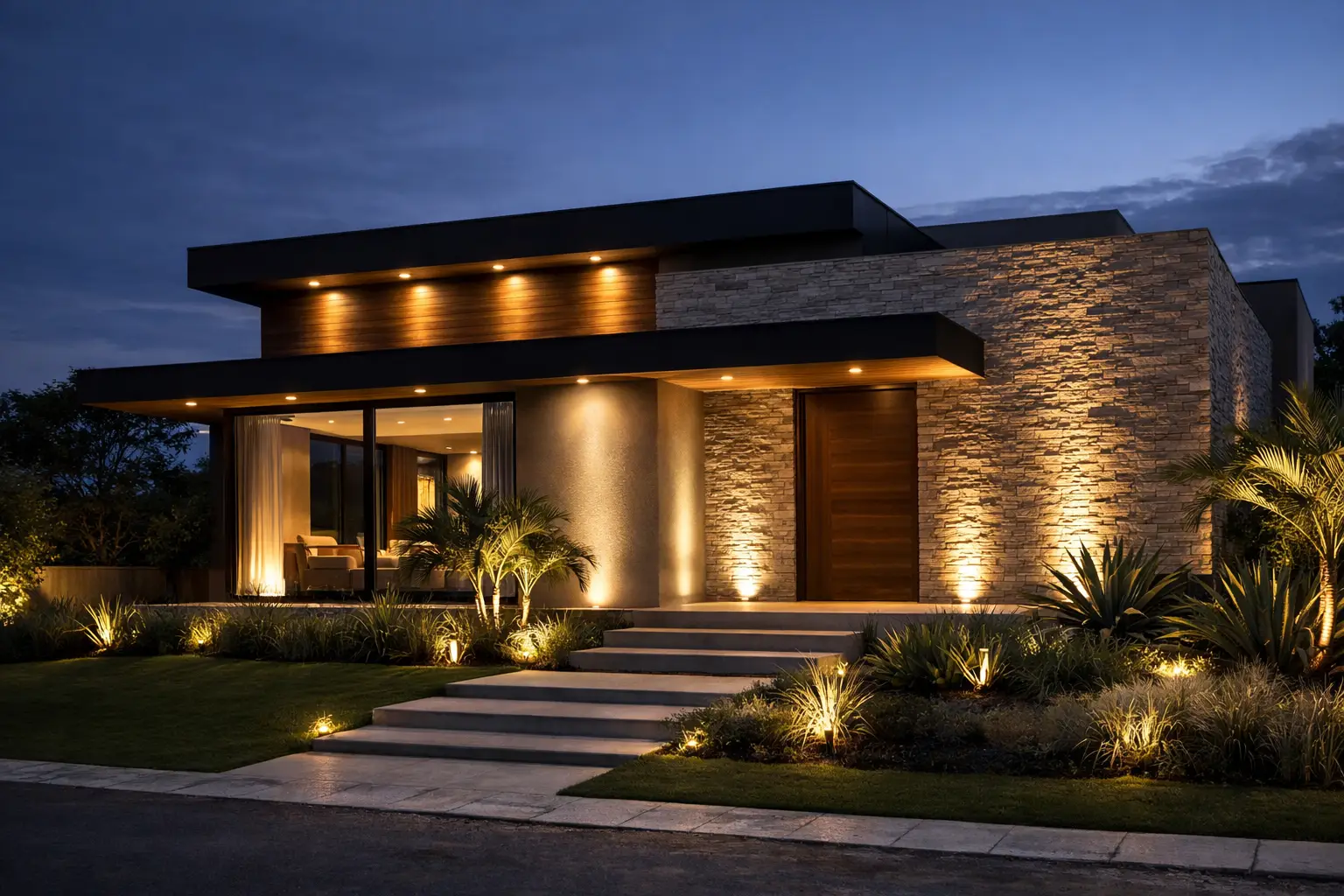 Como iluminar fachada de casa sem errar no projeto
