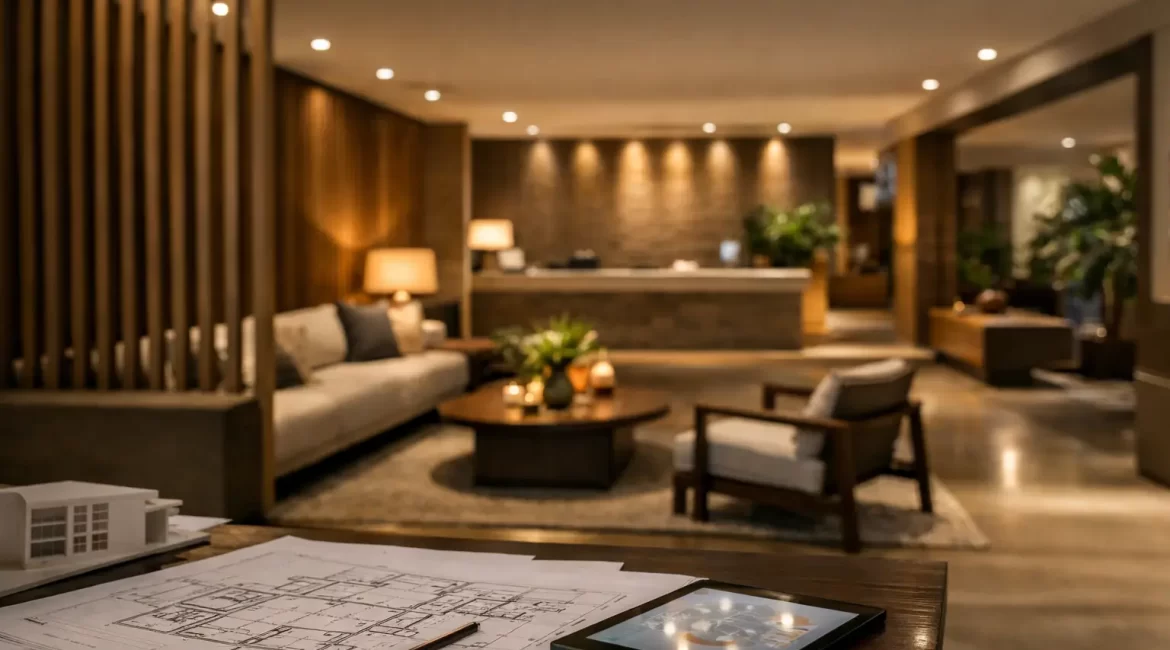 Projeto de iluminação para hotel: como planejar