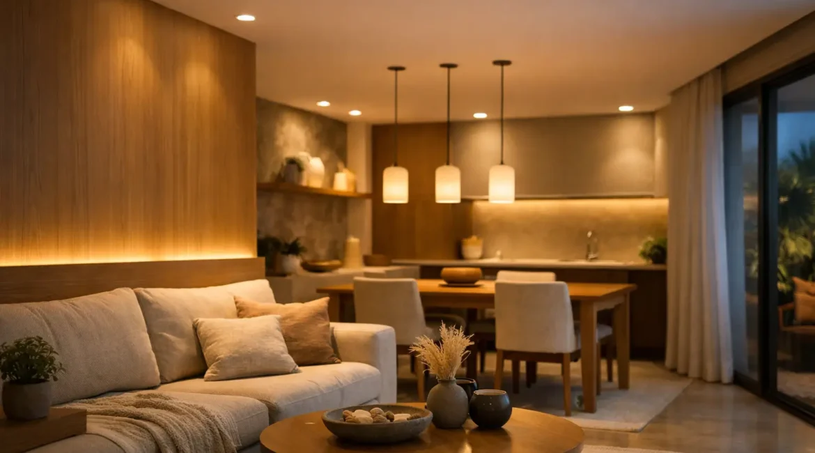 Design lumínico para ambientes mais confortáveis