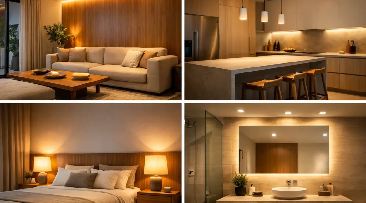 Guia de iluminação residencial para cada ambiente