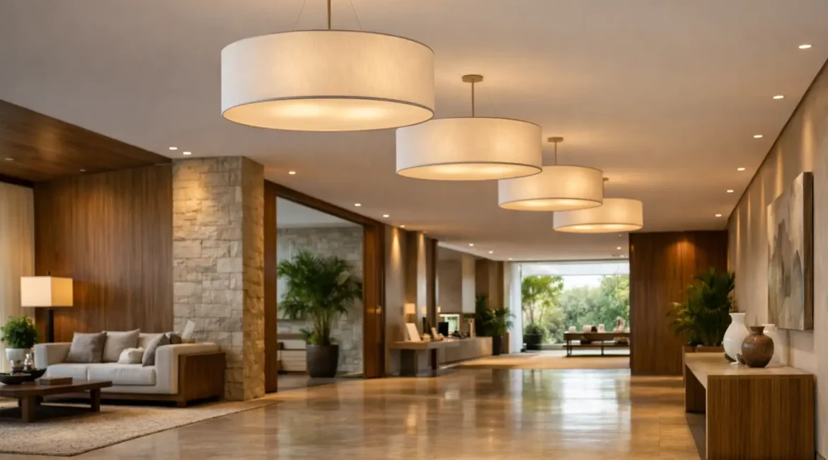 Melhores luminárias para halls amplos e elegantes