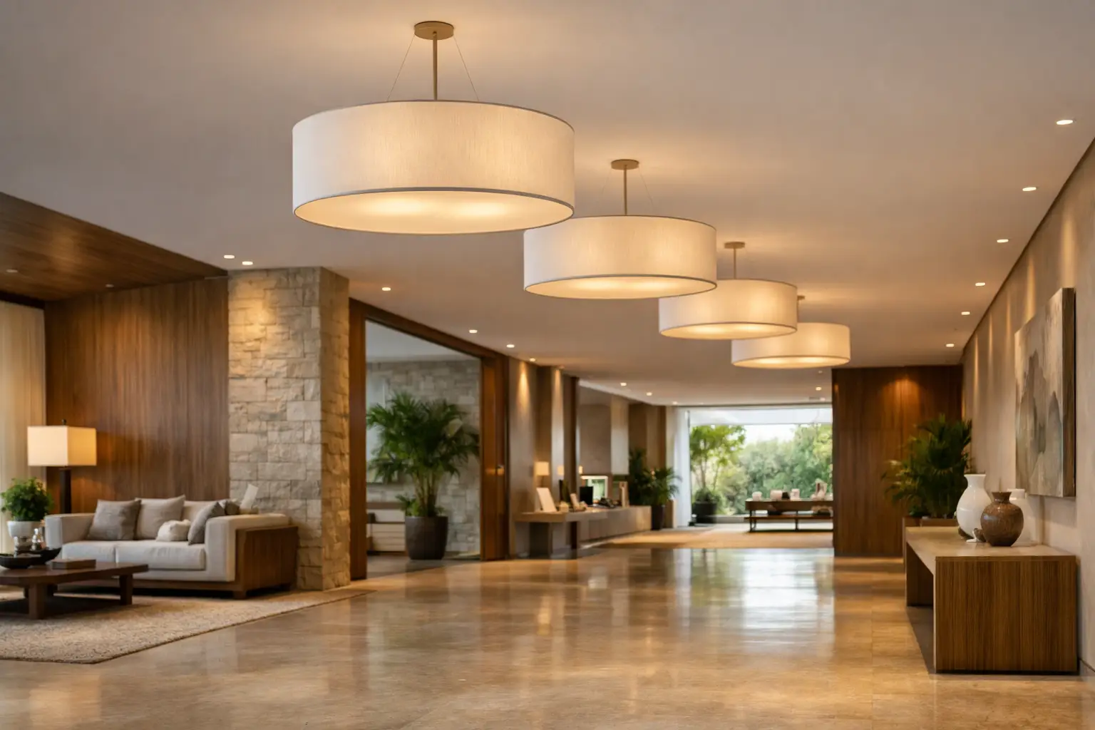 Melhores luminárias para halls amplos e elegantes